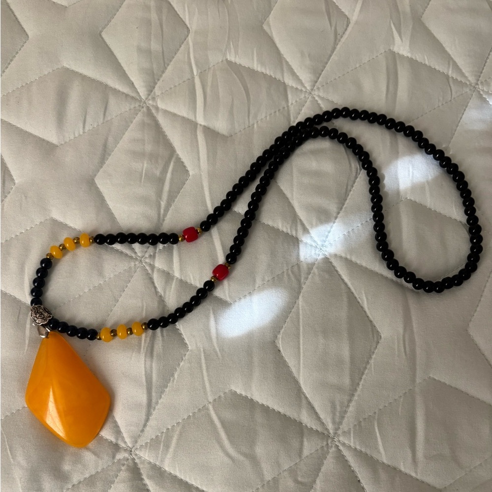 Boho beaded necklace